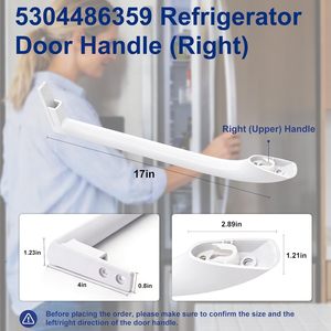 5304486359 Manija de Puerta de Refrigerador Blanca, Lado Derecho, Pieza de Repuesto de Plástico, Fácil Instalación 5304486359 - Product Image 2