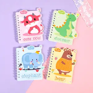 WEIBO Custom A7 Spiral Coil Notebook Cartoon Pattern Design Mini Journal Notebook bambini scuola all'ingrosso pocket notebook