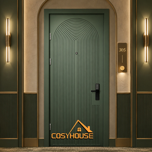 โรงแรม COSYHOUSE บูติกโฮเต็ล ประตูไม้ตกแต่งดีไซน์เนอร์สั่งทำพิเศษ สำหรับโครงการโรงแรมหรู - Product Image 1