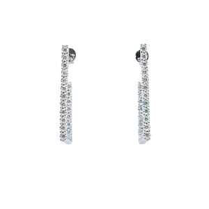 Starsgem 925 Sterling <b>Silver</b> Classic Round Brilliant Cut Moissanite Gemstone Unisex <b>Drop</b> <b>Earrings</b> - Product Image 1
