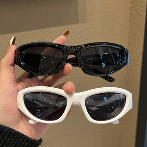 1303 Fashion LOGO Custom Vintage Women Designer Shades Uv400 Men Party Personalized <b>Retro</b> Cat Eye Y2k INS <b>Sunglasses</b> - Product Image 2