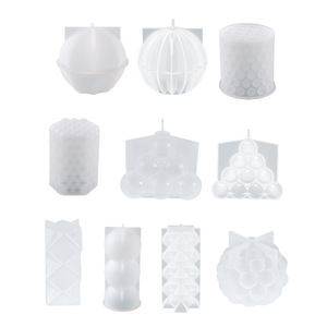Moule en silicone Shan Chan DIY pour lanterne sphérique en résine époxy flexible faite <span class=keywords><strong>maison</strong></span> avec pois, support de bougie empilable - Product Image 5
