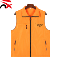 Veste sans manches légère coupe-vent respirante multi-poches pour le golf, la randonnée, la pêche, la course à pied