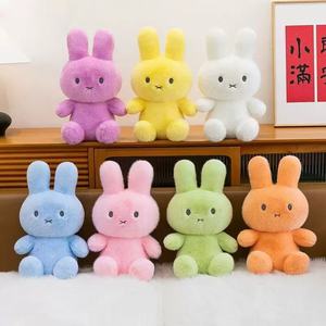 SongshanToys En gros Peluches <span class=keywords><strong>Lapin</strong></span> Colorées, Mignonnes, Brodées, Douces, OEM, Cadeau de Mariage - Product Image 1
