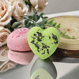 Bomba de baño orgánica de corazón personalizada ODM, baño de pétalos de ingredientes naturales, Fizzes para limpieza - Product Image 2