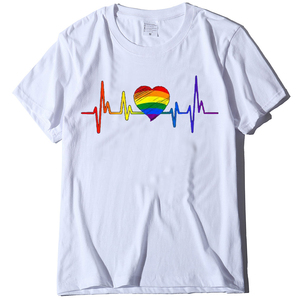 T-shirt manches courtes pour femmes, décontracté et élégant, couleur bonbon, avec hologramme imprimé, à la mode, Harajuku - Product Image 2