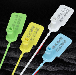 Custom Disposable Eco-Friendly Thickening Plastic <strong>Seal</strong> Lock <strong>Tag</strong> Label for Clothing Shoes Bags-Anti-Theft <strong>Tag</strong> for Garments