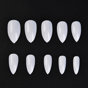 Boîte de 500 faux ongles longs en ABS transparents, style French Eagle Hook, pour extension d'ongles en acrylique et gel, manucure - Product Image 3