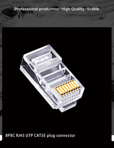 Conectores de Cable de Red RJ45 de Alta Calidad Cat5e CAT6 Utp/FTP - Product Image 4