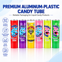 Tube Plastik Aluminium Food Grade 12.7-35mm dengan Tutup Ulir, Cetak UV Logo Custom untuk Kemasan Selai, Cairan, dan Permen
