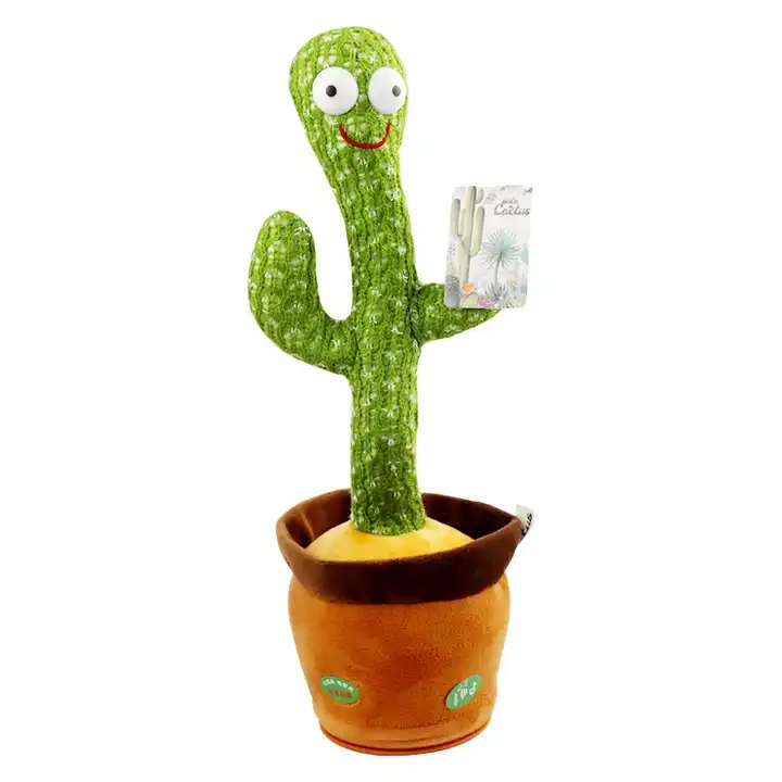 Dancing Cactus Talking Cactus Baby Toys 6 to 12 Months, Singing Dancing  Cactus Mimicking Toy Repeats What You Say & Recording with 10 English Songs