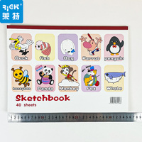 Carnet de croquis thermique A3 en papier rigide pour étudiants en dessin et peinture, 40 feuilles de papier d'art plastifié