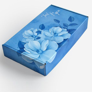 Cajas de envío de rosas de flores de papel elegante personalizadas caja de correo cuadrada Popular cartón de papel Kraft Tapa transparente - Product Image 5