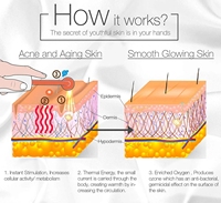 Appareil de beauté pour usage domestique, électrothérapie 6 en 1, soin du visage et des cheveux portable, baguette de thérapie haute fréquence avec écran couleur