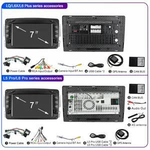 LEHX 2Din Android 14 CarPlay <span class=keywords><strong>GPS</strong></span> Car Radio Dashboard Mount 1 an de garantie pour <span class=keywords><strong>Mercedes</strong></span> <span class=keywords><strong>CLK</strong></span> W209 W203 W463 <span class=keywords><strong>W208</strong></span> - Product Image 6