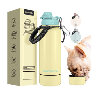 Bouteille d'<span class=keywords><strong>eau</strong></span> en acier inoxydable à double paroi, utilisation polyvalente, personnalisation disponible, conception en deux parties, s'adapte à différents besoins <span class=keywords><strong>de</strong></span> <span class=keywords><strong>vie</strong></span> - Product Image 4