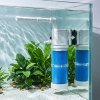 Pompe de filtration d'aquarium 5 en 1 avec barre de pulvérisation, aération, ultra silencieuse, filtre interne submersible pour aquarium, plastique écologique