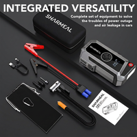 SHARMEAL Factory OEM&ODM Démarreur de Voiture 12V avec Batterie Externe et Compresseur d'Air Portable – Kit de Démarrage d'Urgence