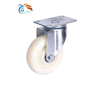 Zhongshan 50mm/125mm पीवीसी/नायलॉन मध्यम-ड्यूटी यूनिवर्सल फ्लैट ब्रेक स्ट्रेचर के साथ कठोर ढलाईकार पहिया 2.5 इंच - Product Image 2