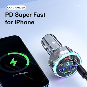 Cargador de coche USB C multipuerto con pantalla de voltaje 6 en 1 Adaptador de carga súper rápida en coche para iPhone productos de envío directo 2024 - Product Image 4