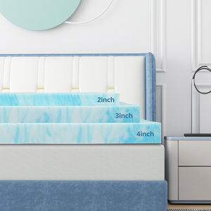 Gel Bộ nhớ Nệm lai nệm của bọt <span class=keywords><strong>Topper</strong></span> chỉnh hình cột sống làm mát với Latex Bộ nhớ bọt nệm - Product Image 2