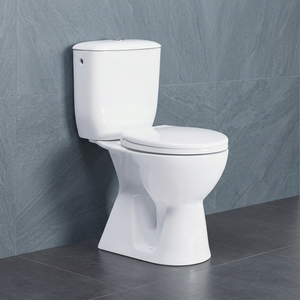Inodoro de cerámica económico de dos piezas con descarga directa y asiento de cierre suave, artículos sanitarios para baño - Product Image 2