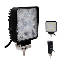Luz de trabajo LED de 24W con haz puntual/difuso, 12V 24V, todoterreno, para camión, tractor, barco, coche, SUV, ATV, luces IP68 impermeables