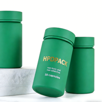 Flacon cylindrique personnalisé en PET vert avec bouchon à vis, 100 ml, pièces usinées CNC, estampées or électrolytique