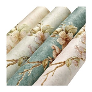 Papel Tapiz Autoadhesivo 3D con Diseño Floral, Removible, Impermeable, Estilo Americano para Sala de Estar, Dormitorio, Pared de TV - Product Image 5