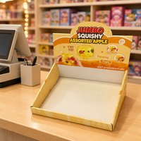 Boîte de présentation de comptoir PDQ personnalisée pour jouets Apple Squishy, emballage de caisse de vente au détail, jouet anti-stress Fidget, vente en gros