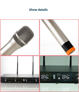 611 không dây UHF 4-kênh Microphone máy tính để bàn âm thanh hệ thống âm thanh - Product Image 5