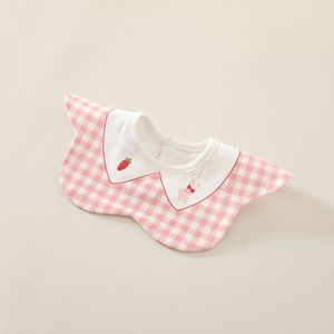 Bavoirs <span class=keywords><strong>bébé</strong></span> <span class=keywords><strong>2</strong></span> couches en forme de pétale, anti-régurgitation pour nouveau-né, personnalisables, vente en gros - Product Image 3