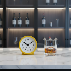 Nouvelle <span class=keywords><strong>Horloge</strong></span> de Bureau à Aiguilles 2026, Mini Mécanisme Silencieux Rond Minimaliste, Réveil avec Fonction Snooze, Mouvement à Ondes de Quartz, Idéale pour la Rentrée Scolaire et les Enfants - Product Image 3