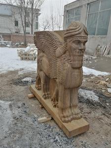 Estatua de Toro Asirio de Alta Calidad, Grande, Antigua, Religiosa, Artesanía Asiria, para Exteriores - Product Image 2