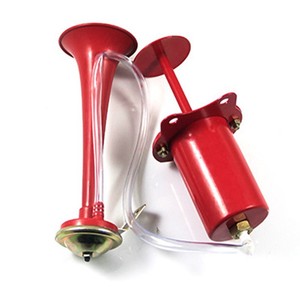 Klaxon de vélo rouge en métal, son puissant, alimenté par batterie, fabriqué en Chine, modèle général, accessoire de cyclisme - Product Image 2