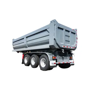 2024 Full New Durable High Quality Tri 3 Axles 12 Tires 50 Tons Rear Tipper Unload Dump Truck Semi Trailer For Stone Sand Coal