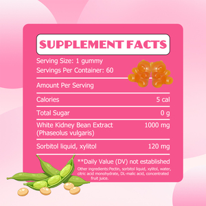Gomitas de Frijol Blanco de Marca Privada, Apoyan el Sistema Inmunológico, Mejoran el Rendimiento en el Ejercicio, Ricas en Antioxidantes y Fáciles de Absorber - Product Image 2