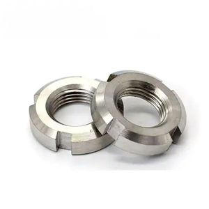 Tùy chỉnh din981 thép không gỉ 304/316 mang máy Nuts cho xây dựng công nghiệp rãnh locknuts - Product Image 3