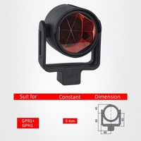 Prisme circulaire de base réflecteur de remplacement Resolute Single Red Topographic GPR111 en métal cuivré pour support de prisme et cible de réflexion pour récepteur total