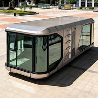 Maisons mobiles de type capsule spatiale prêtes à l'emploi, lit d'hôtel, conteneurs habitables, maisons mobiles de type conteneur haut de gamme pour hôtels et résidences