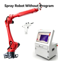 Robot Industrial Inteligente de 6 Ejes para Pintura por Pulverización, Sin Programa, Motor PLC, Engranaje de Alta Precisión, Brazo de Recubrimiento de 1500 mm y 10 kg