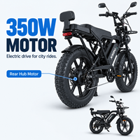 Sepeda Listrik Kota X80PRO Harga Terjangkau 20 Inch 350W E-BIKE 48V 15AH Shimano 7 Speed Sepeda Listrik Ban Lebar