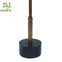 Table d'appoint de canapé et table basse de luxe haut de gamme avec plateau en marbre noir, emballage démontable, vente chaude, fournisseur de Foshan