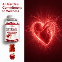 OEM Private Label Keto Appelazijn Gummies Kauwtabletten ACV Gummies Ondersteunen Metabolisme Haar Huid Nagels Welzijn 60 Stuks