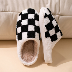 Semelle plate en TPR de haute qualité pour pantoufles femme, doublure en peluche, vente en gros, articles de qualité pour l'hiver, personnalisables pour pantoufles - Product Image 5