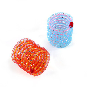 Colorful <b>Interactive</b> Eco-Friendly Plastic & Ribbon <b>Cat</b> Laser <b>Toy</b> with Elastic Throwing Feature - Product Image 2
