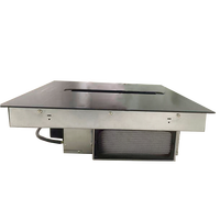 Table de cuisson à induction de nouvelle conception avec hotte aspirante intégrée, plaque vitrocéramique, 4 brûleurs