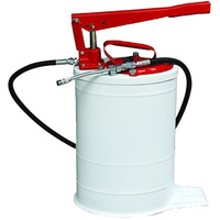 Pompe à graisse manuelle 16 litres, pompe à levier pour le remplacement d'huile 16L, graisseur pour graisse avec réservoir de 16 kg