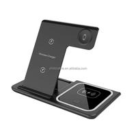 15W Ladegerät-Halterung Desktop-Klappständer Kabelloses Ladestation Faltbares & Tragbares Design für Zuhause Büro und Reisen
