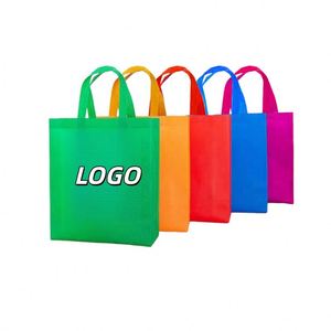 X418 Hot Selling Colorful Non Woven Shopping Bag Business Advertising Logo Shopping Bag Custom Non Woven Handbag With Custom Log - Product Image 2